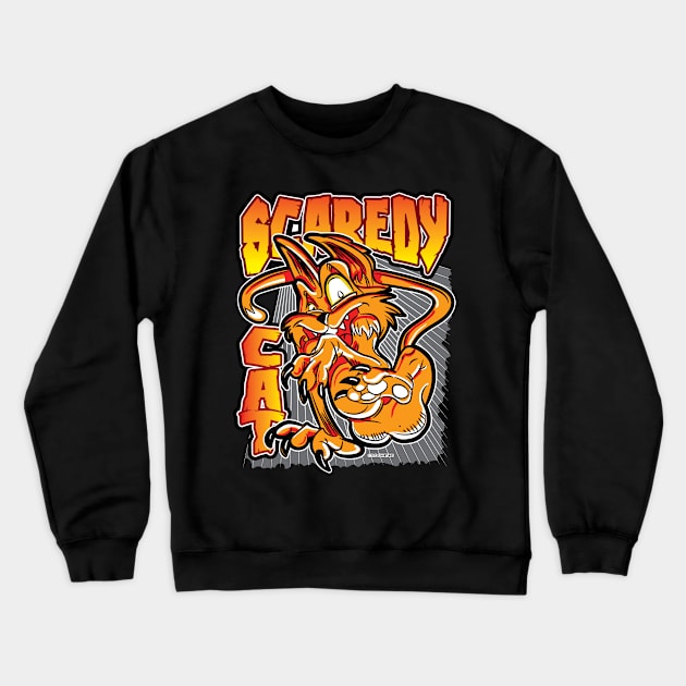 Scaredy Cat Crewneck Sweatshirt by eShirtLabs